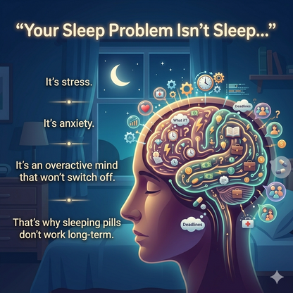 Rawleaf Sleepdip Capsule – Fall Asleep Faster Tonight | Natural Sleep Aid for Stress, Anxiety & Overthinking | Deep Sleep Support | No Grogginess, No Dependency | Natural Formula (30 Capsules)